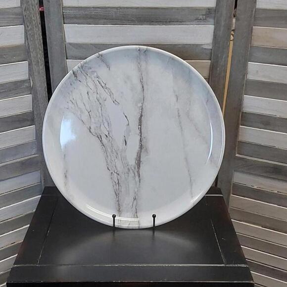 Threshold Other - 14" Marbled Melamine Serve Platter - Threshold
